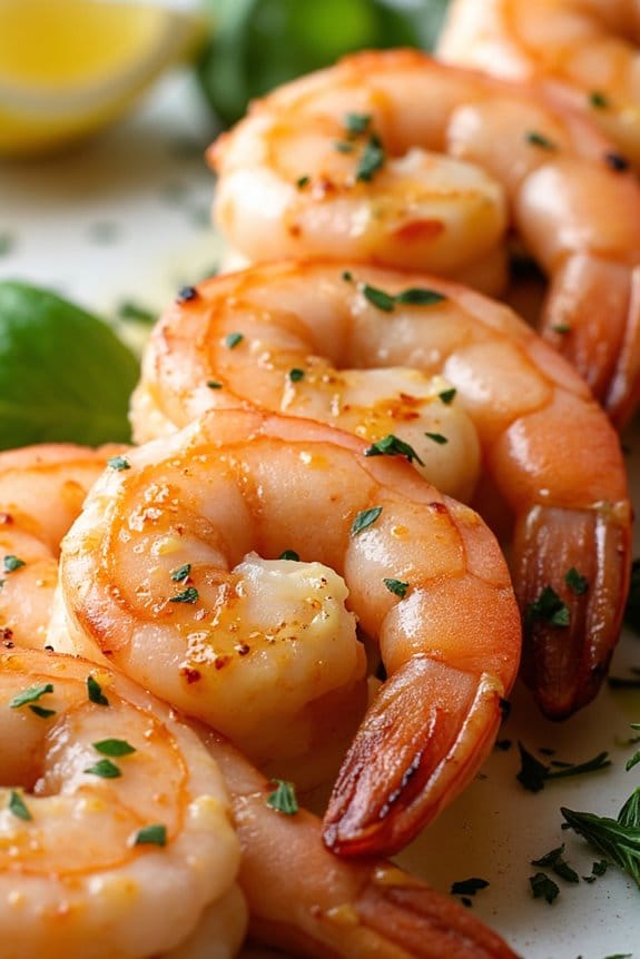 grilled buttery herb shrimp