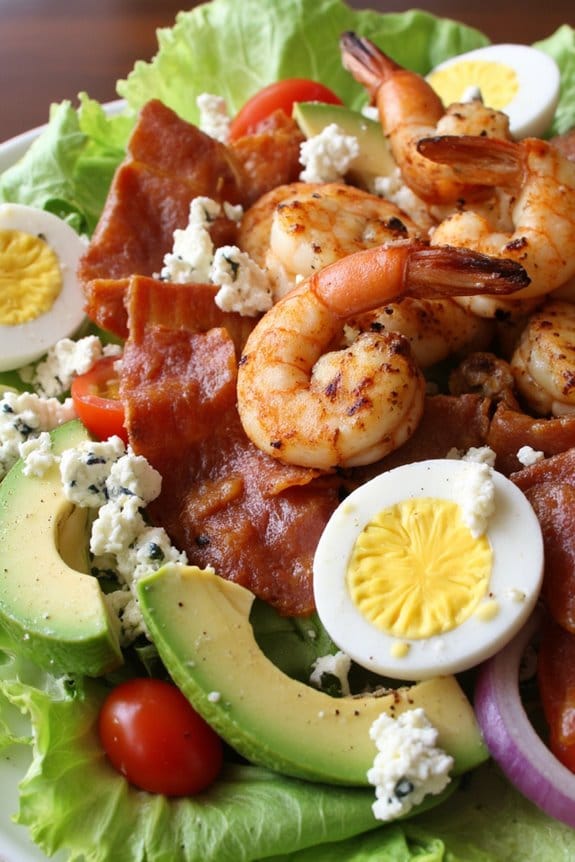 grilled shrimp cobb salad delight