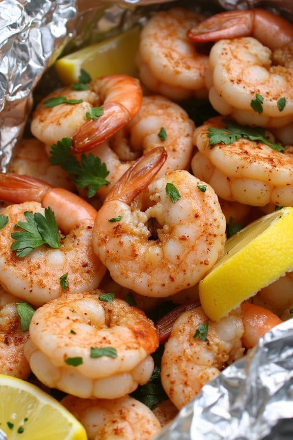 grilled shrimp foil packets