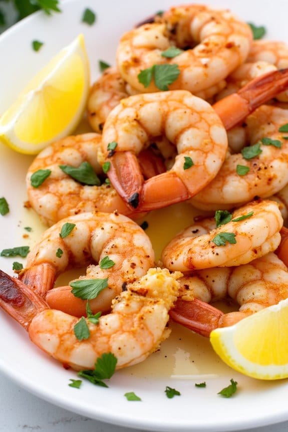 grilled shrimp with seasoning