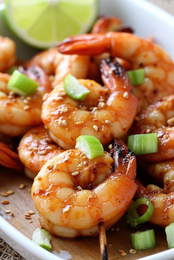 grilled soy ginger shrimp