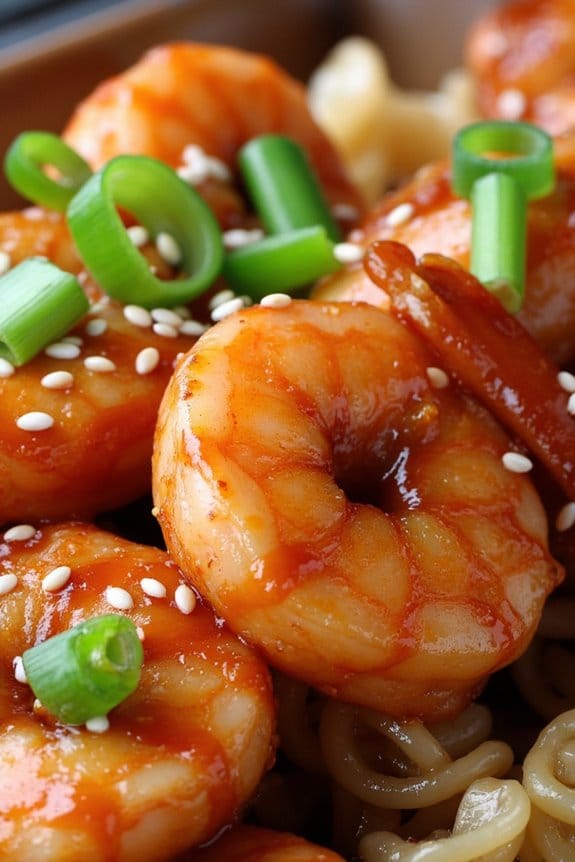 grilled teriyaki shrimp skewers