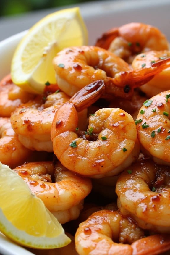 honey garlic shrimp skewers