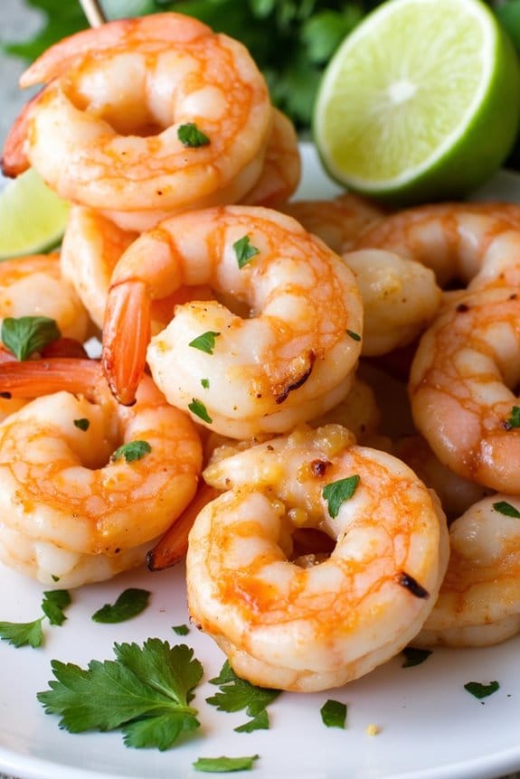 honey lime grilled shrimp