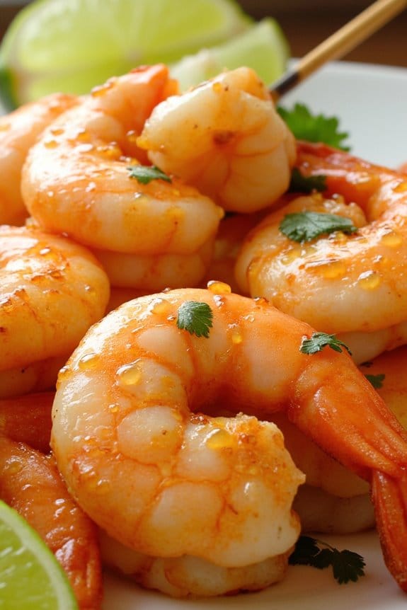 honey lime shrimp skewers