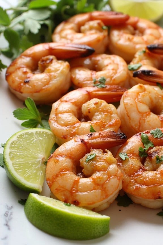 honey lime shrimp skewers