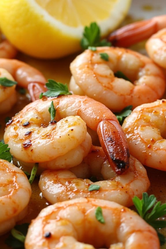 juicy grilled lemon garlic shrimp