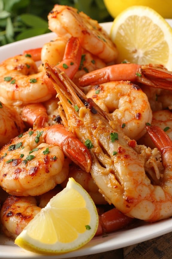 lemon garlic grilled shrimp