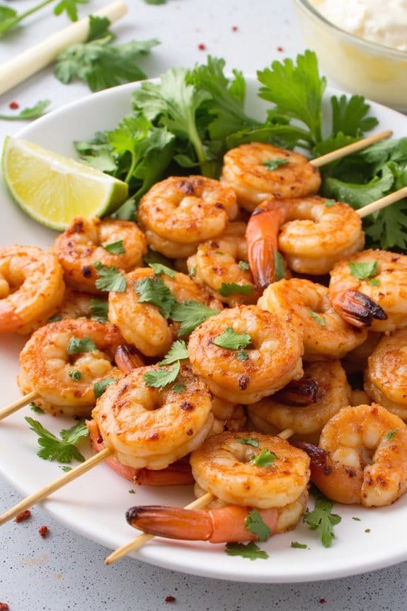 lemongrass coconut grilled shrimp