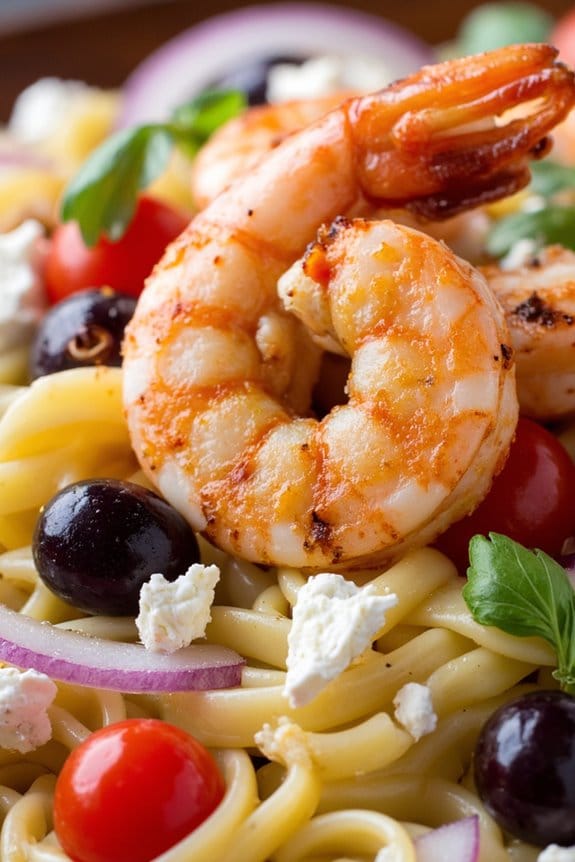 mediterranean shrimp pasta delight