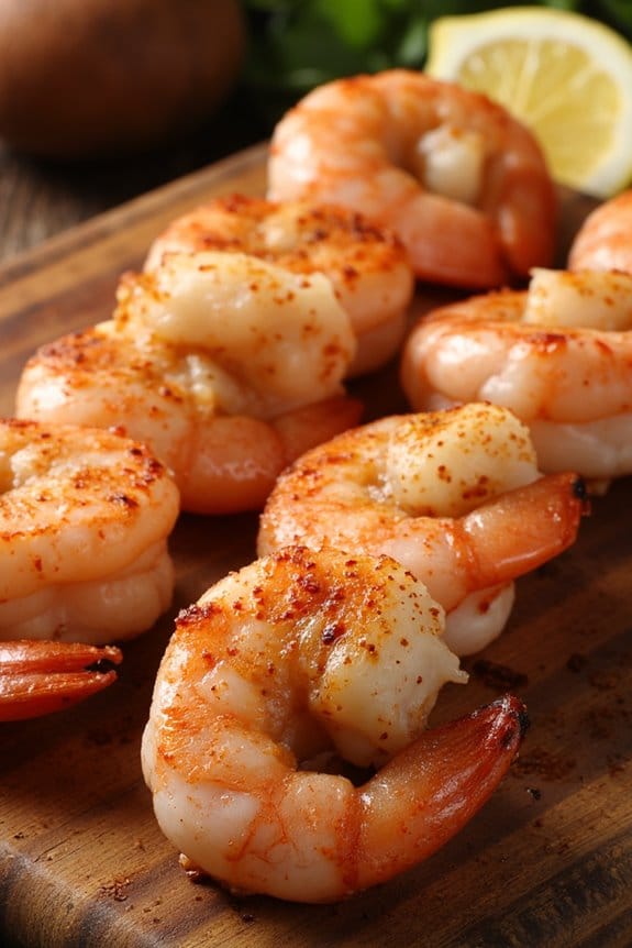 perfectly grilled succulent shrimp