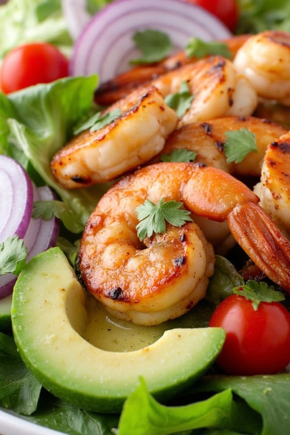 refreshing shrimp avocado salad