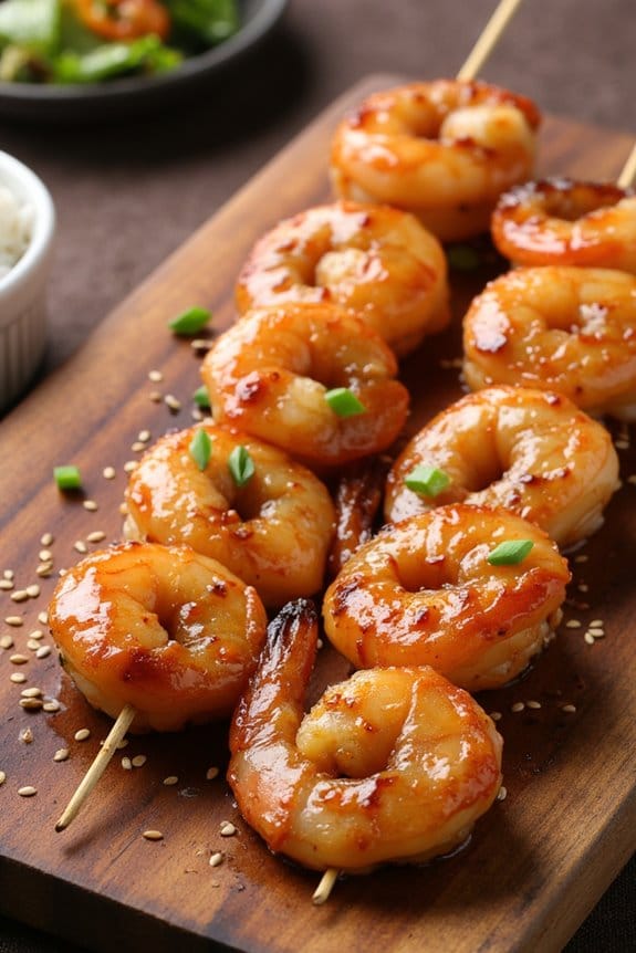 savory grilled teriyaki shrimp