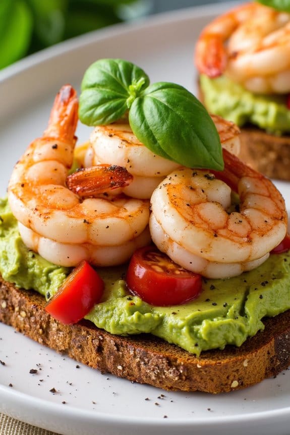 shrimp avocado toast recipe