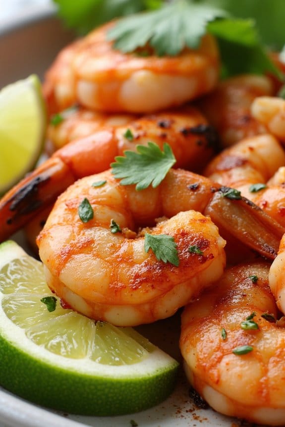 smoky chipotle lime grilled shrimp