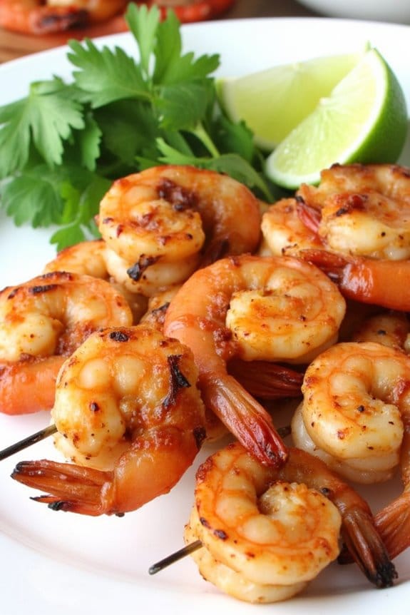 smoky chipotle shrimp skewers