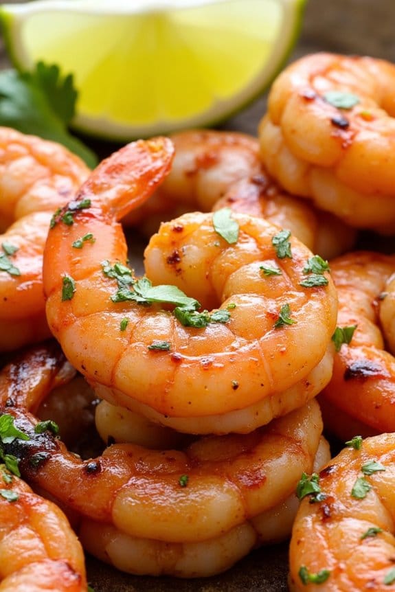 smoky chipotle shrimp skewers