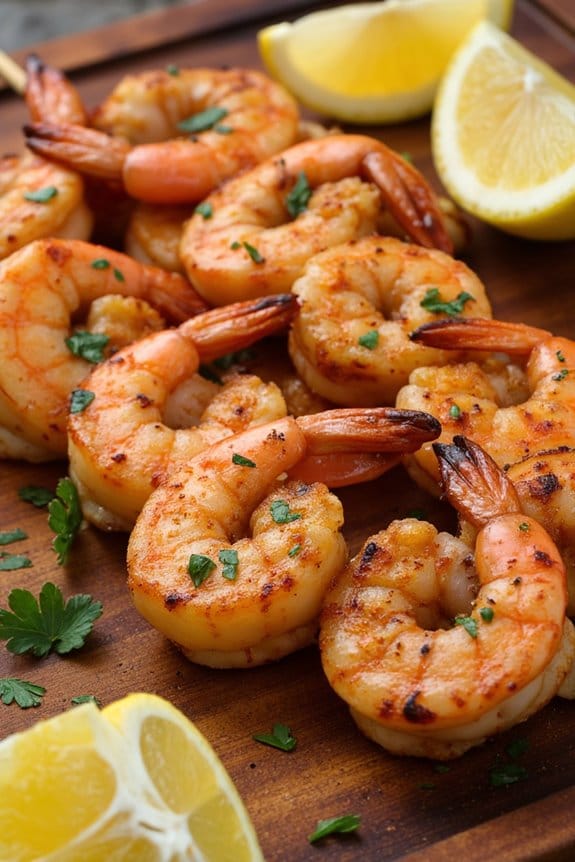 spicy cajun lemon butter shrimp