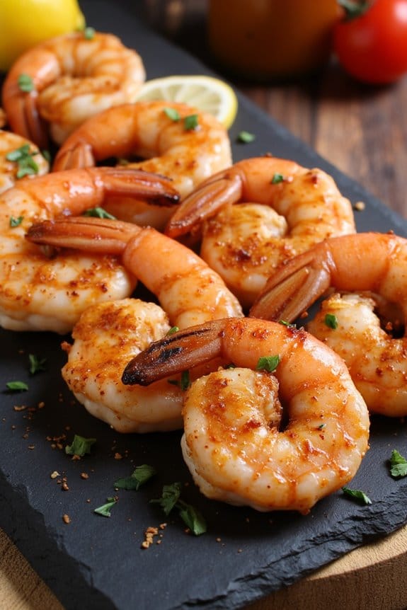 spicy cajun shrimp skewers