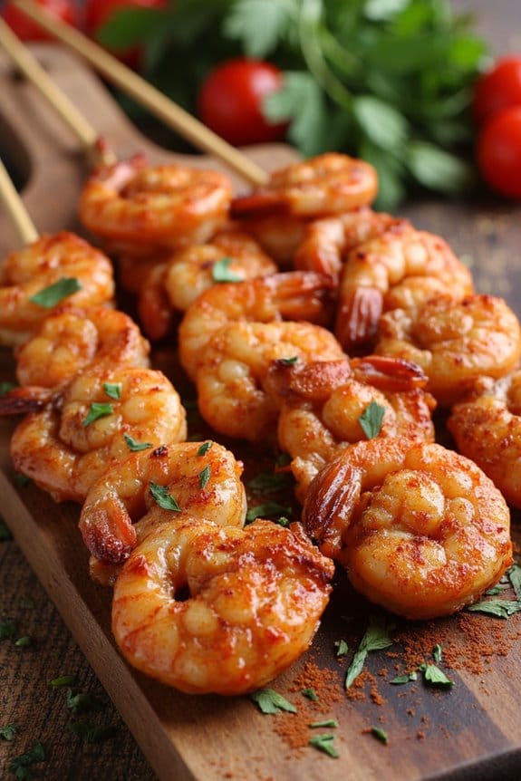 spicy grilled shrimp skewers