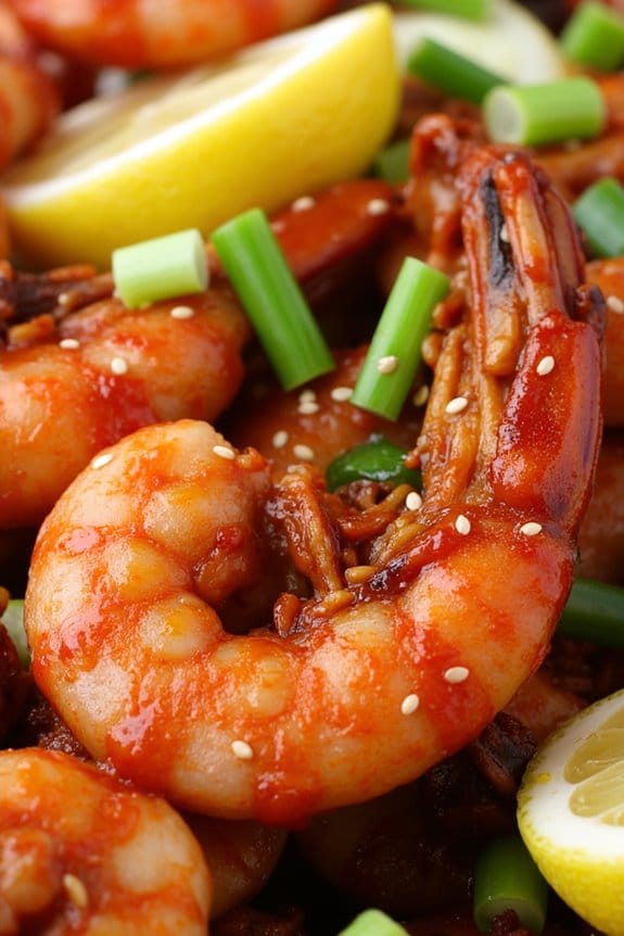 spicy korean bbq shrimp