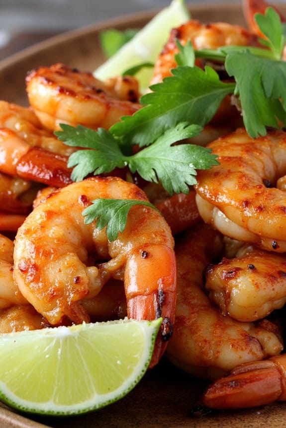 spicy thai shrimp skewers