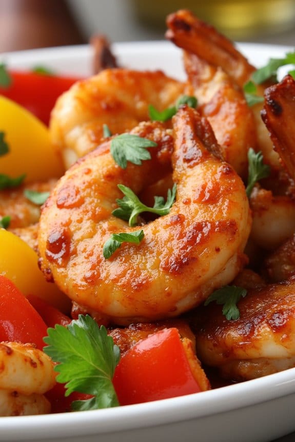 sweet and spicy shrimp