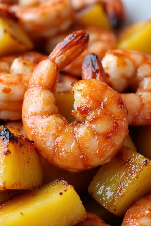 sweet chili grilled shrimp