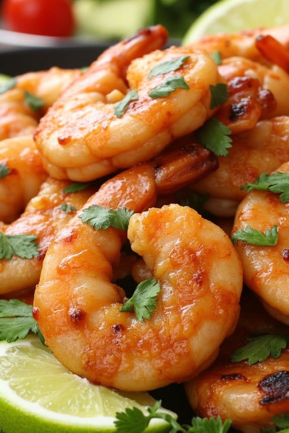 sweet soy glazed shrimp delight