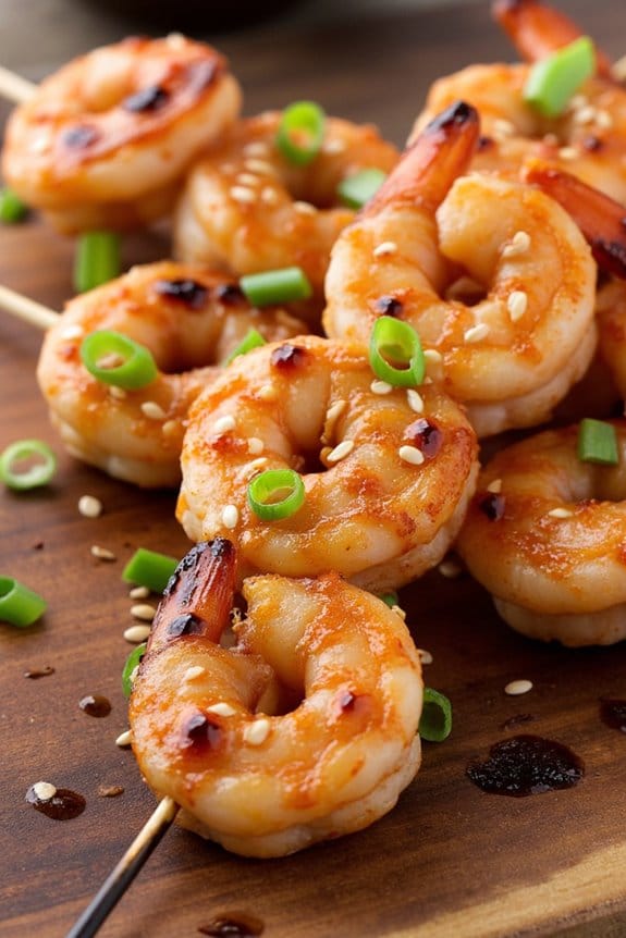 sweet tangy grilled shrimp
