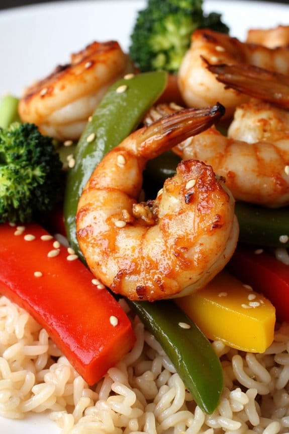 teriyaki shrimp stir fry delight