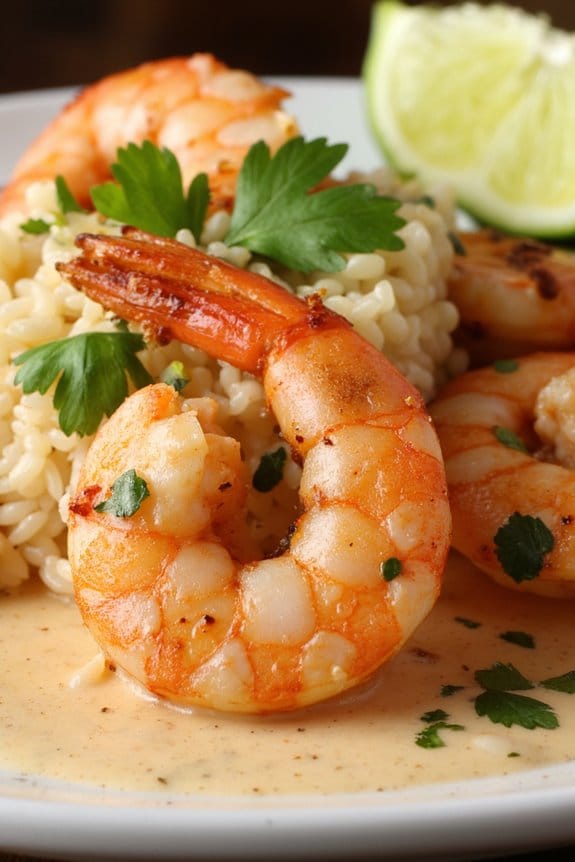 tropical coconut lime shrimp