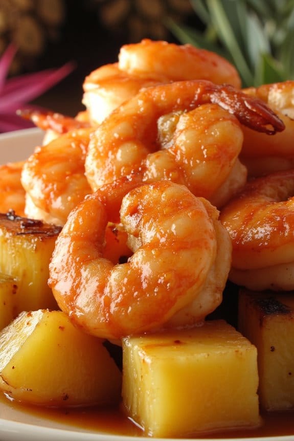 tropical shrimp grilling delight