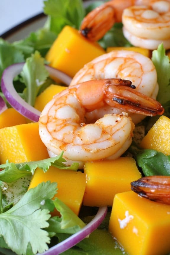 tropical shrimp mango salad