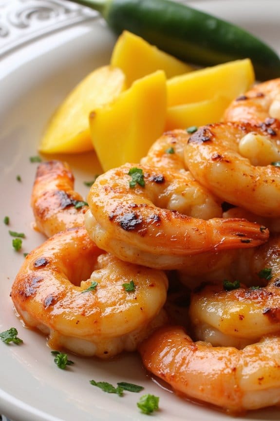 tropical shrimp with heat