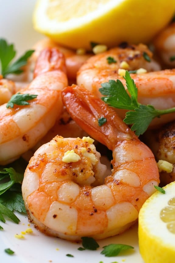 zesty garlic lemon shrimp