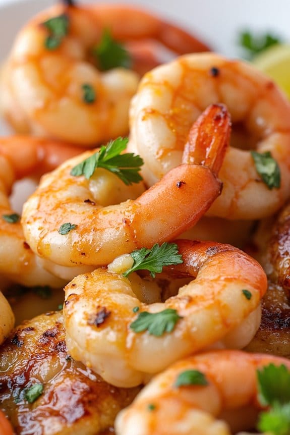 zesty garlic shrimp skewers