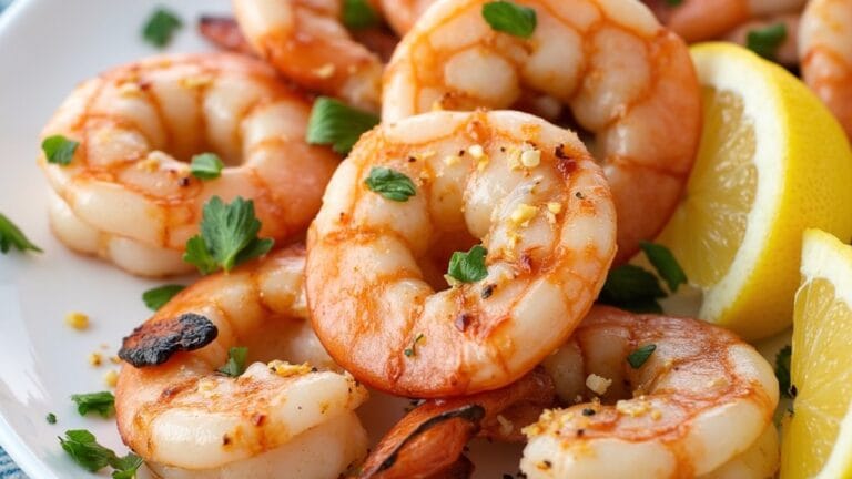 zesty lemon garlic shrimp