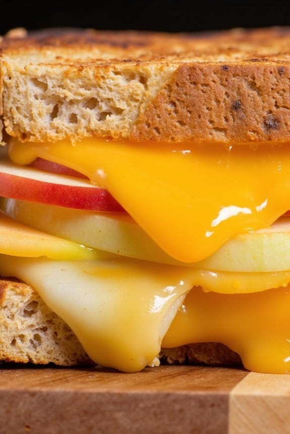 apple cheddar grilled cheese