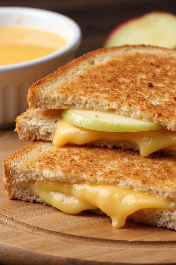 apple cheddar grilled cheese