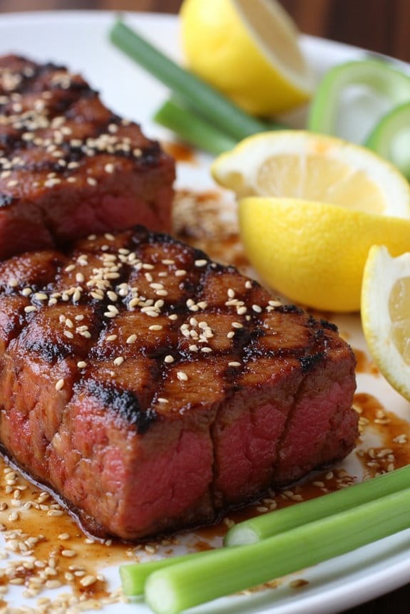 asian inspired grilled tuna steaks