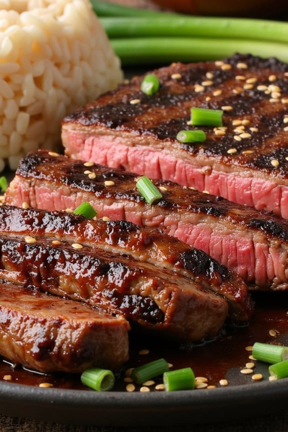 asian teriyaki grilled steak
