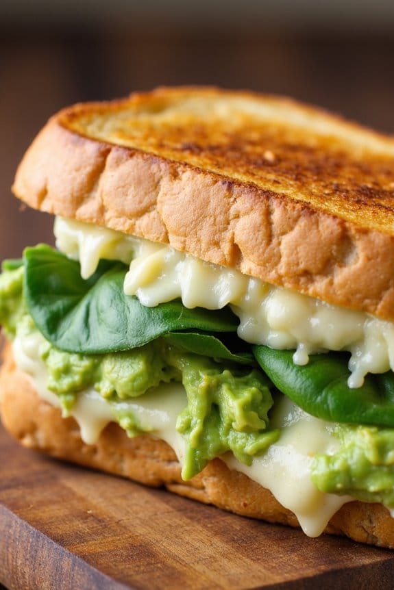 avocado gouda grilled cheese delight