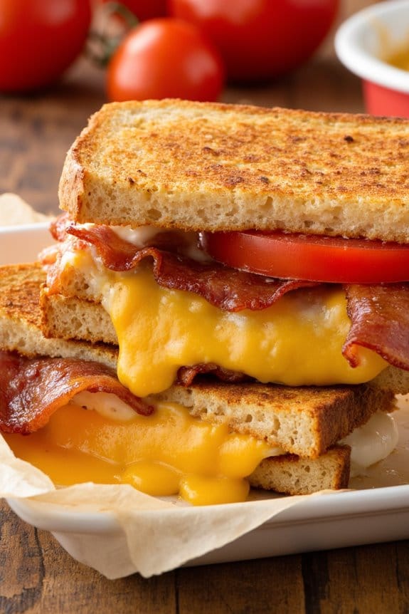 bacon tomato grilled cheese