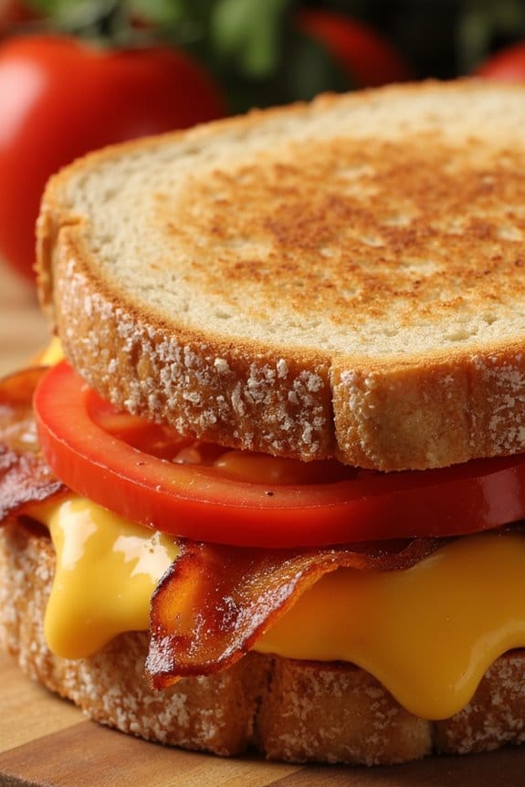 bacon tomato grilled cheese