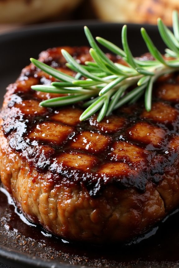 balsamic glazed grilled steak