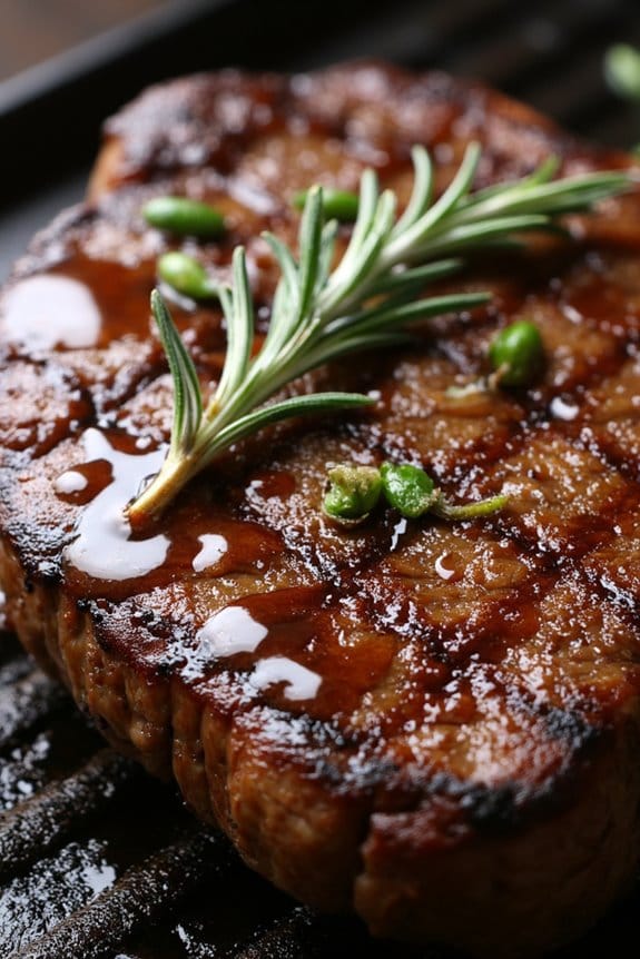 balsamic glazed ribeye steak