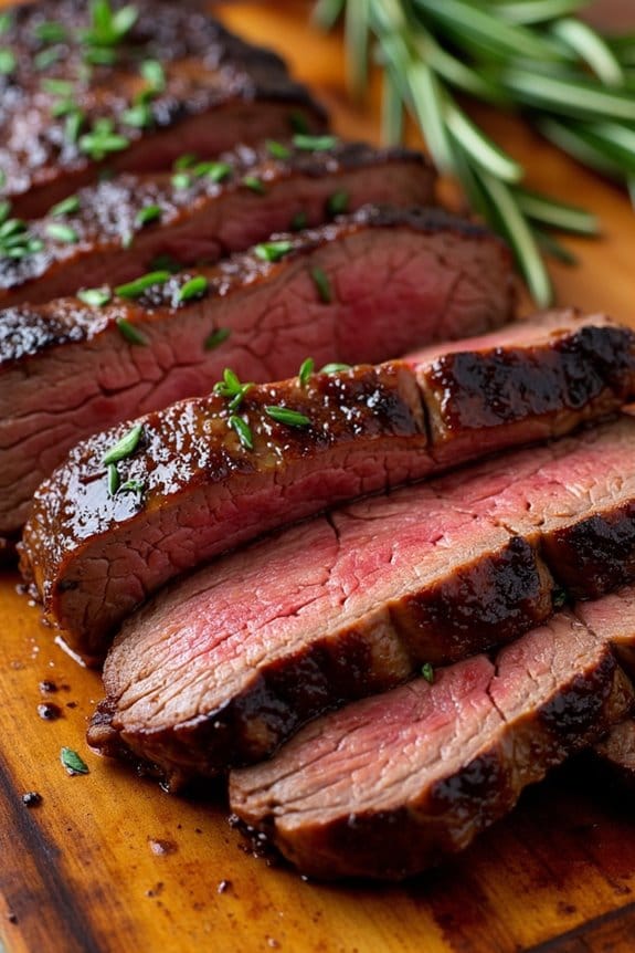 balsamic honey glazed steak