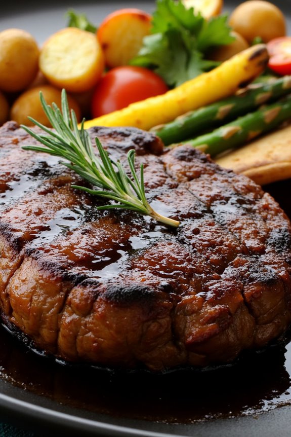 balsamic marinated grilled steak