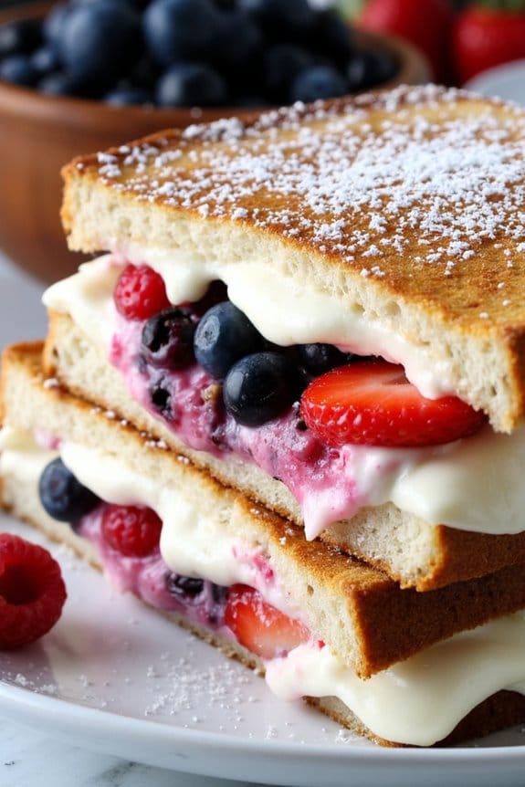 berry mascarpone grilled cheese